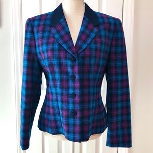 **SOLD** Vintage Pendleton Wool Plaid Blazer
